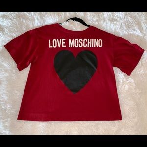 Love Moschino Red Heart Shirt
